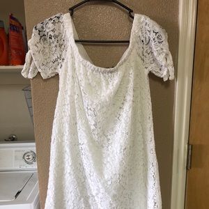 White lace dress